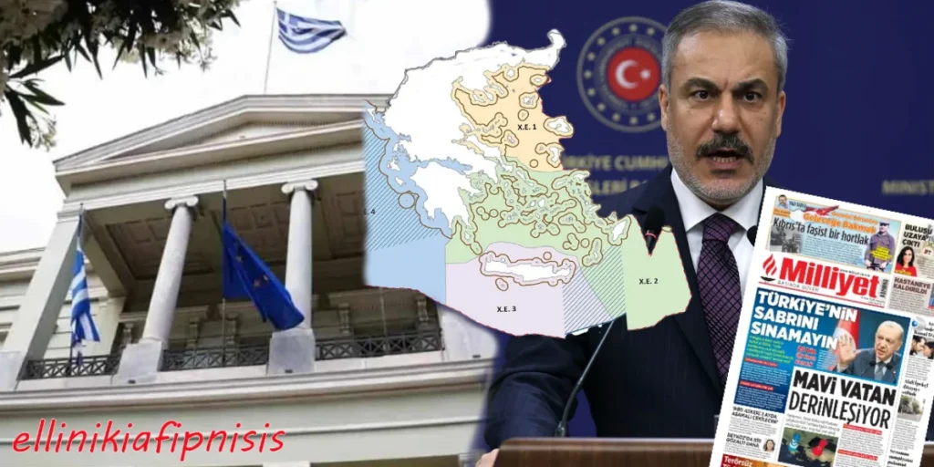 Η Ελλάδα ανακοίνωσε, όπως ήταν υποχρεωμένη, Θαλάσσιο Χωροταξικό Σχεδιασμό. Ακολούθησε προκλητικό παραλήρημα από το τουρκικό ΥΠΕΞ, ενώ Τουρκικά ΜΜΕ δημοσίευσαν χάρτη με το μισό…Αιγαίο να ανήκει στην Τουρκία. Ωστόσο φαίνεται να υπήρξε συνεννόηση...