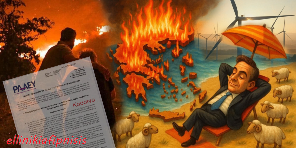 Μετά τις φωτιές σε Πάτρα, Βόνιτσα, Ξηρόμερο και Πάργα, ο Μητσοτάκης φέρνει εκεί ανεμογεννήτριες για «πράσινη ανάπτυξη»...