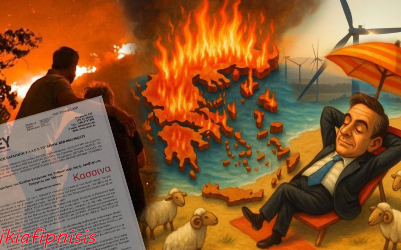 Μετά τις φωτιές σε Πάτρα, Βόνιτσα, Ξηρόμερο και Πάργα, ο Μητσοτάκης φέρνει εκεί ανεμογεννήτριες για «πράσινη ανάπτυξη»…