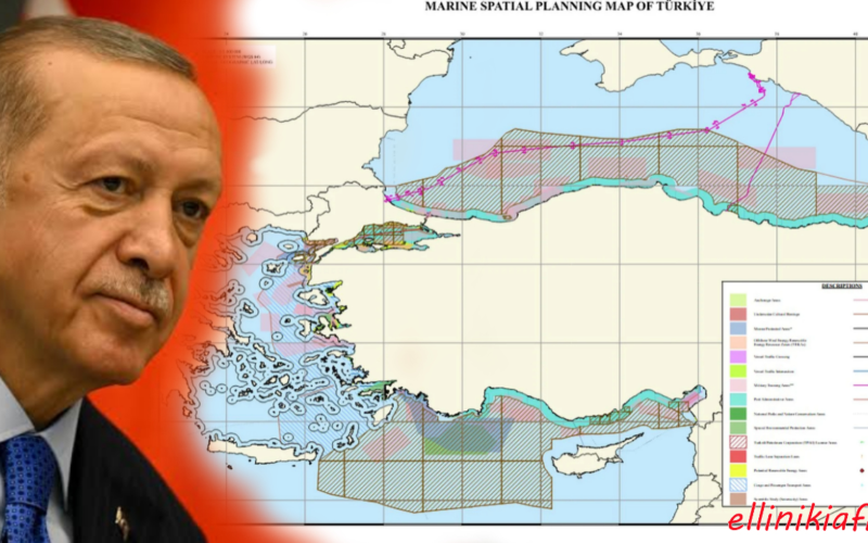 Η Τουρκία εξέδωσε χάρτη για τα θαλάσσια πάρκα σε Αιγαίο και Ανατολική Μεσόγειο αποκλείοντας πλήρως το Καστελλόριζο – Η Ελληνική κυβέρνηση παραμένει με το…Διεθνές Δίκαιο στο χέρι…!