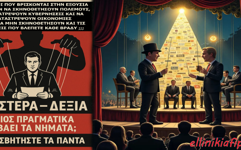 Η ψευδαίσθηση της επιλογής: Πώς η εξουσία κρύβεται πίσω από το θέατρο Αριστεράς – Δεξιάς…