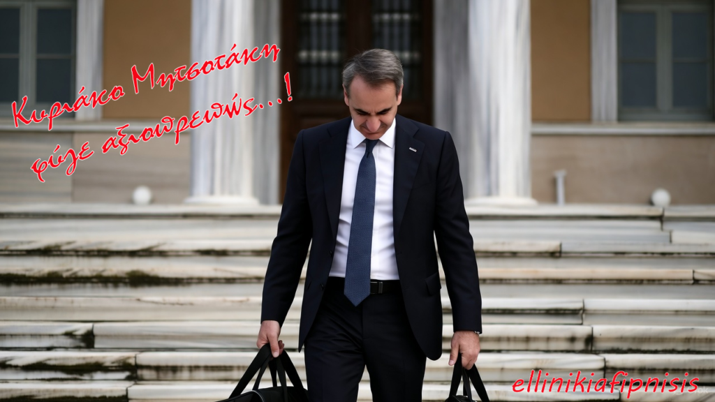 Κυριάκο Μητσοτάκη φύγε αξιοπρεπώς…