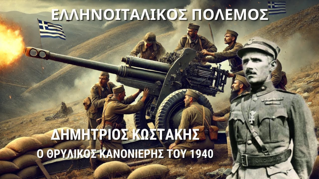 Ταγματάρχης Δημήτριος Κωστάκης: Ο ήρωας κανονιέρης του 1940 (Video)