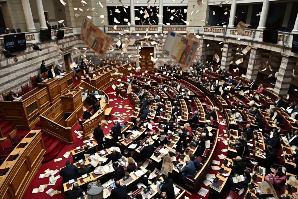 Λεφτά υπάρχουν: Η χώρα χρωστάει πολλά δισεκατομμύρια ευρώ και τα κόμματα συνεχίζουν να παίρνουν κρατικές επιχορηγήσεις από τις τσέπες μας...