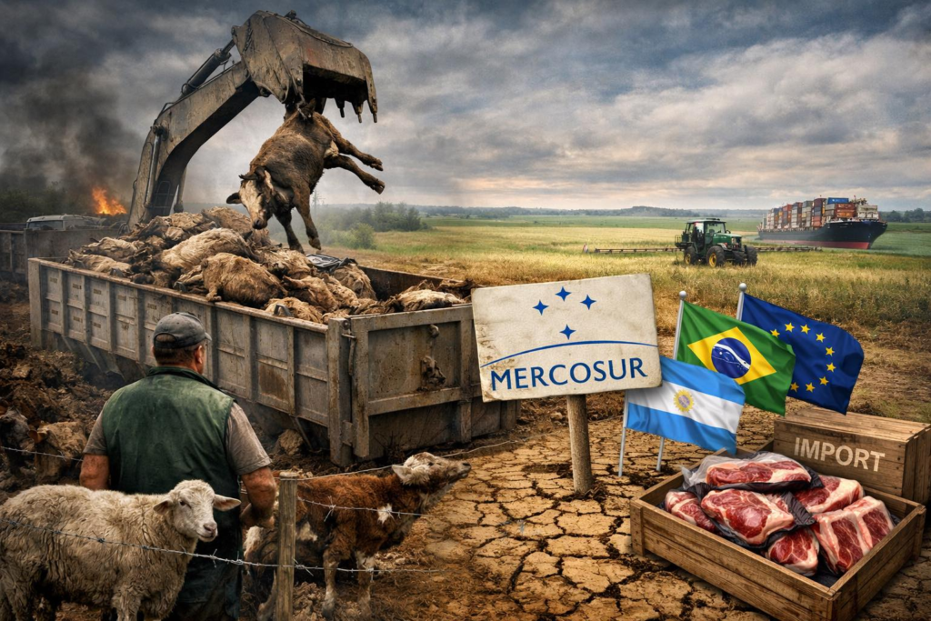 Mercosur: Πέρασε η συμφωνία – ταφόπλακα για την αγροτιά – Η ΕΕ ψήφισε την ερήμωση της υπαίθρου και το δηλητήριο στο πιάτο μας...