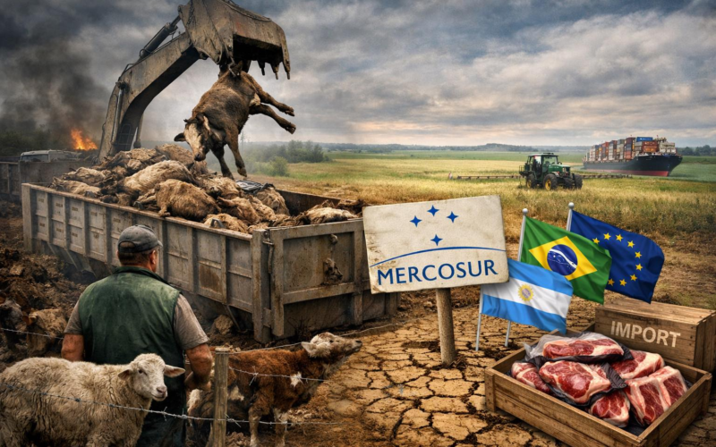 Mercosur: Πέρασε η συμφωνία – ταφόπλακα για την αγροτιά – Η ΕΕ ψήφισε την ερήμωση της υπαίθρου και το δηλητήριο στο πιάτο μας…