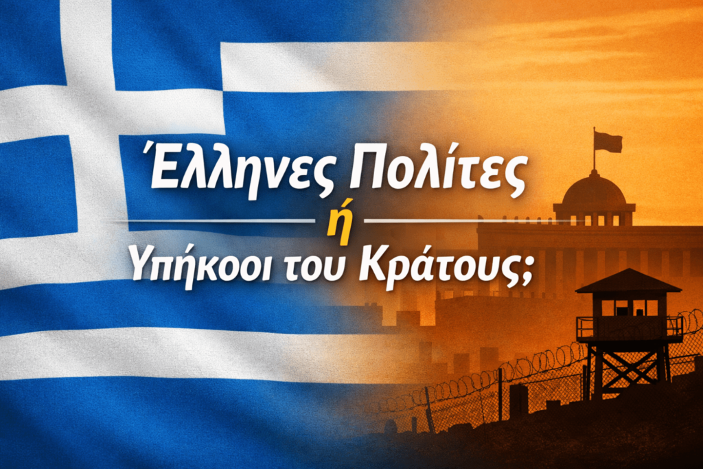Έλληνες πολίτες ή υπήκοοι του κράτους; Η αλλοίωση των εννοιών…