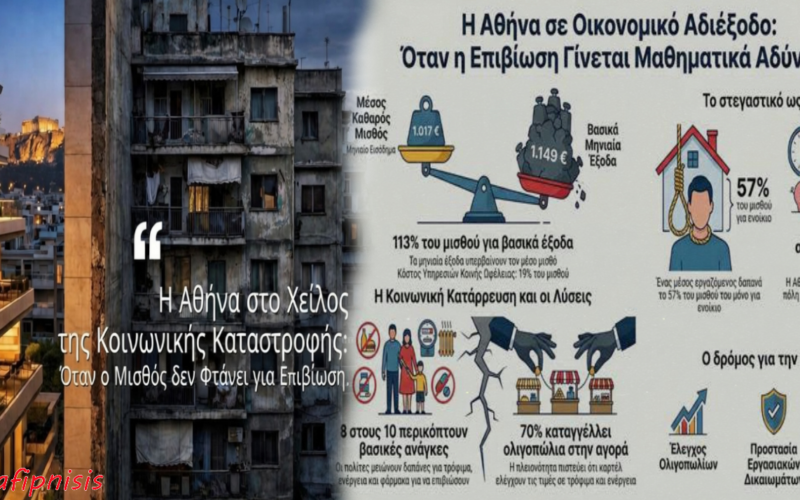Η Αθήνα στο χείλος της κοινωνικής καταστροφής: Όταν ο μισθός δεν φτάνει για επιβίωση…
