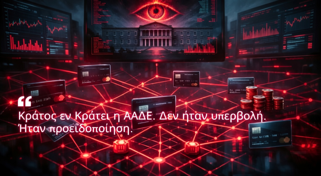 Κράτος εν Κράτει η ΑΑΔΕ. Είναι μηχανισμός παρακολούθησης, πίεσης και οικονομικής ασφυξίας...