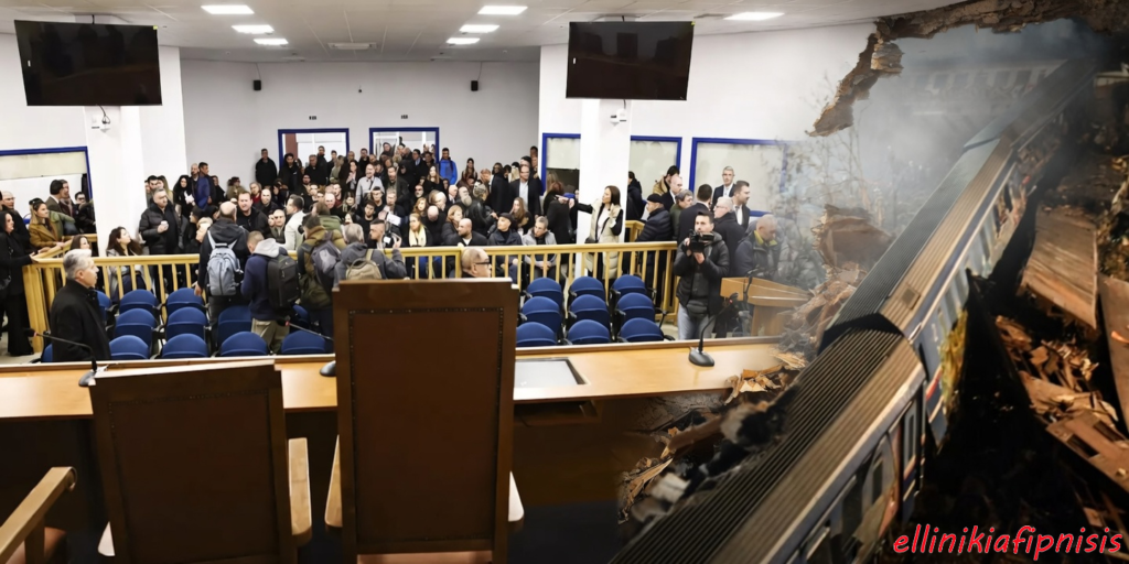 Επιτελικό φιάσκο η δίκη για τα Τέμπη: 285 τετραγωνικά για 57 ψυχές – Μια δίκη στοιβαγμένη σε «κλουβί» δικαιοσύνης!