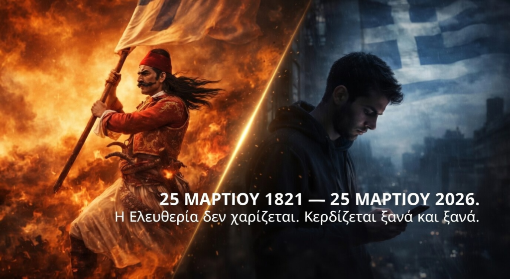 Η Ελευθερία δεν χαρίζεται. Κερδίζεται ξανά και ξανά...