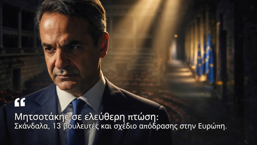Μητσοτάκης σε ελεύθερη πτώση: Σκάνδαλα, 13 βουλευτές και σχέδιο απόδρασης στην Ευρώπη…