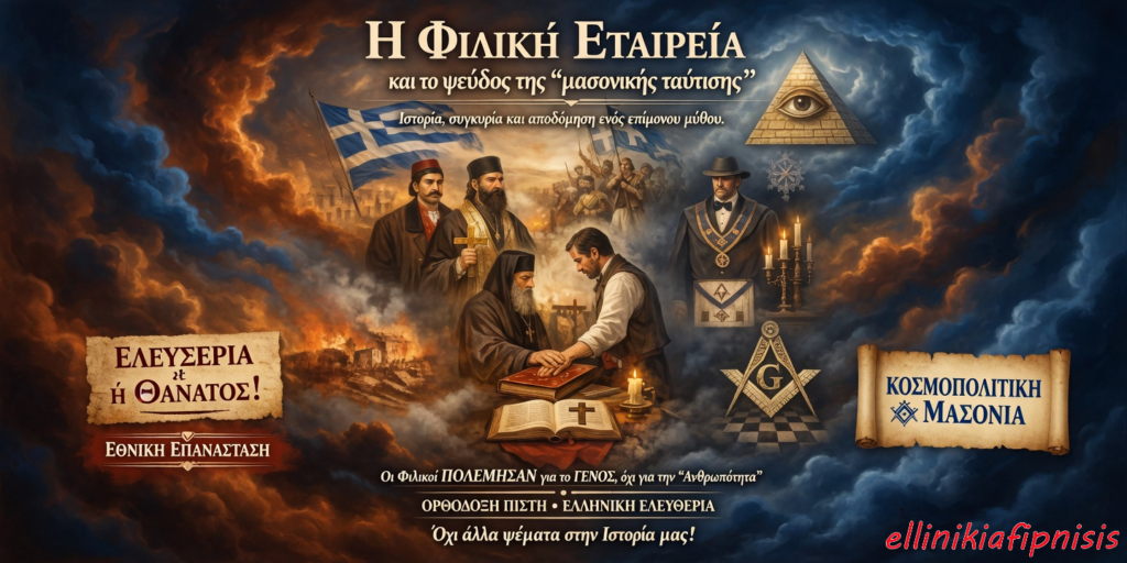 Η Φιλική Εταιρεία και το ψεύδος της «μασονικής ταύτισης»...