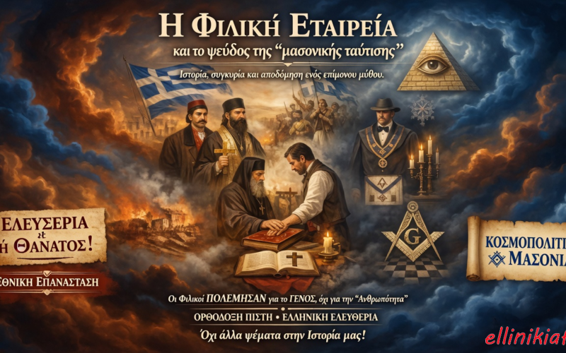 Η Φιλική Εταιρεία και το ψεύδος της «μασονικής ταύτισης»…