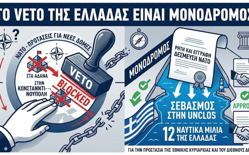 Μονόδρομος το VETO της Ελλάδας στη Σύσκεψη Κορυφής του ΝΑΤΟ τον Ιούλιο στην Τουρκία…