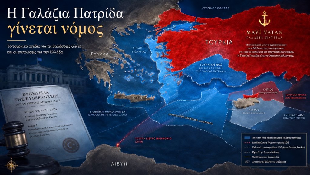 Η «Γαλάζια Πατρίδα» γίνεται νόμος: Τι ετοιμάζει η Άγκυρα, πως κινδυνεύει η Ελλάδα, και τι πρέπει να κάνει η Ευρώπη...