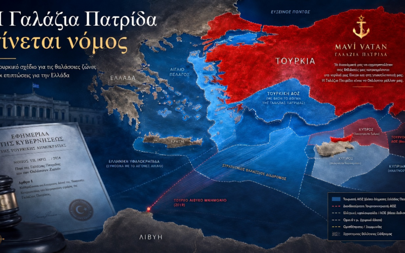 Η «Γαλάζια Πατρίδα» γίνεται νόμος: Τι ετοιμάζει η Άγκυρα, πως κινδυνεύει η Ελλάδα, και τι πρέπει να κάνει η Ευρώπη…