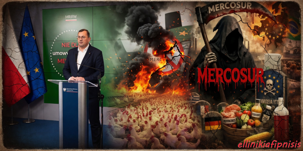 Η Πολωνία προσφεύγει κατά της Συμφωνίας Mercosur στο Ευρωπαϊκό Δικαστήριο για να προστατεύσει τους πολίτες της - Στον αντίποδα η κυβέρνηση της Ελλάδας επιμένει να εκθέτει σε κίνδυνο τους Έλληνες πολίτες, εισάγοντας τόνους μολυσμένων κοτόπουλων με σαλμονέλα από Βραζιλία…