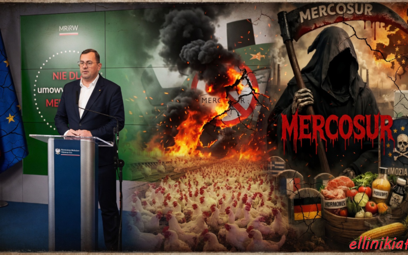 Η Πολωνία προσφεύγει κατά της Συμφωνίας Mercosur στο Ευρωπαϊκό Δικαστήριο για να προστατεύσει τους πολίτες της – Στον αντίποδα η κυβέρνηση της Ελλάδας επιμένει να εκθέτει σε κίνδυνο τους Έλληνες πολίτες, εισάγοντας τόνους μολυσμένων κοτόπουλων με σαλμονέλα από Βραζιλία…