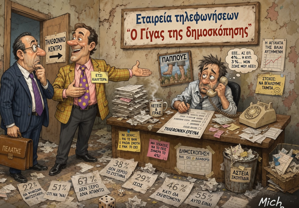 Δημοσκοπήσεις χωρίς διαφάνεια: Όταν η μέτρηση της κοινής γνώμης κινδυνεύει να γίνει κατασκευή κοινής γνώμης...