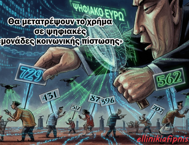 Με το ψηφιακό ευρώ τα χρήματα δεν θα σας ανήκουν. Έρχεται η μεγαλύτερη κλοπή πλούτου της Ιστορίας…