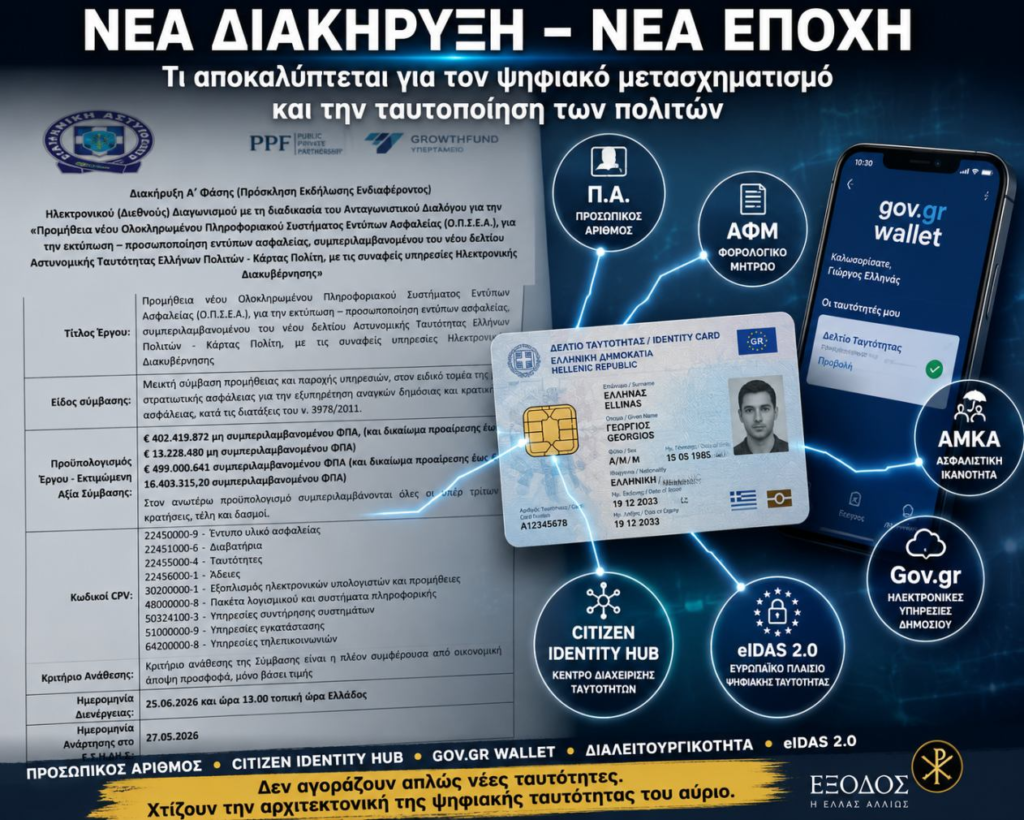 Όσα δεν σας είπαν για τη νέα διακήρυξη: Το επόμενο βήμα στην ψηφιακή ταυτοποίηση - Τι πραγματικά κρύβεται πίσω από τη νέα διακήρυξη για το ΟΠΣΕΑ και γιατί αφορά κάθε πολίτη…