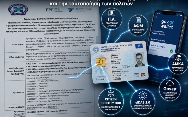 Όσα δεν σας είπαν για τη νέα διακήρυξη: Το επόμενο βήμα στην ψηφιακή ταυτοποίηση – Τι πραγματικά κρύβεται πίσω από τη νέα διακήρυξη για το ΟΠΣΕΑ και γιατί αφορά κάθε πολίτη…