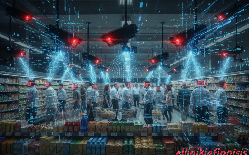 Ζούμε στην εποχή που στα Super Markets υπάρχουν δύο κατηγορίες αναλώσιμων προϊόντων: Τα αγαθά που αγοράζουμε και οι άνθρωποι, που μέσω καμερών, παρέχουμε δωρεάν δεδομένα για την ανάπτυξη της Τεχνητής Νοημοσύνης…