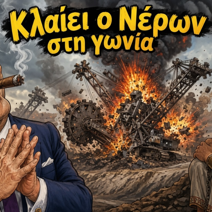Η χώρα που ανατινάζει τους εκσκαφείς της, σαν στρατός κατοχής που καταστρέφει τις υποδομές πριν φύγει…
