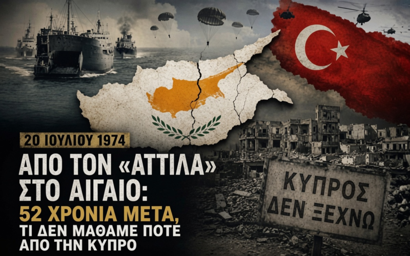 Από τον «Αττίλα Ι» στο Αιγαίο: 52 χρόνια μετά, τι δεν μάθαμε ποτέ από την Κύπρο…