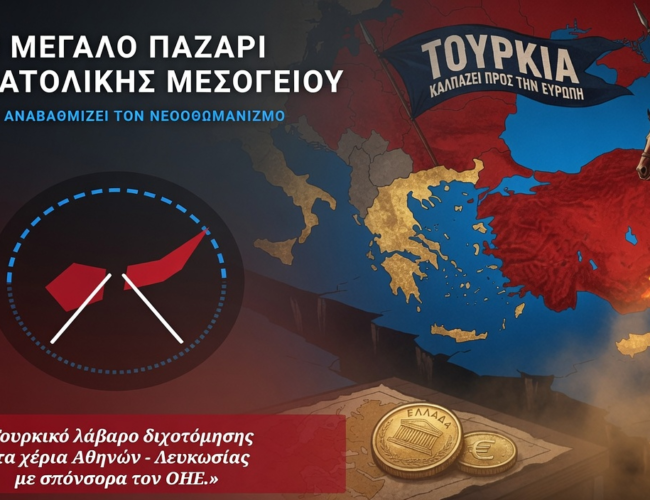 Το «Μεγάλο Παζάρι» της Ανατολικής Μεσογείου: Η Δύση αναβαθμίζει τον νεοοθωμανισμό ως συστατικό στοιχείο της ΕΕ…