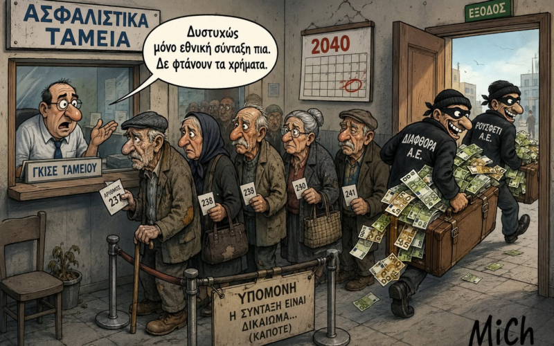 Η μεγάλη αφαίμαξη των Ταμείων: Πώς οι εισφορές των Ελλήνων έγιναν φθηνό κρατικό καύσιμο, ομόλογα, PSI, repos, και πώς στο τέλος μας είπαν ότι φταίνε οι συνταξιούχοι…