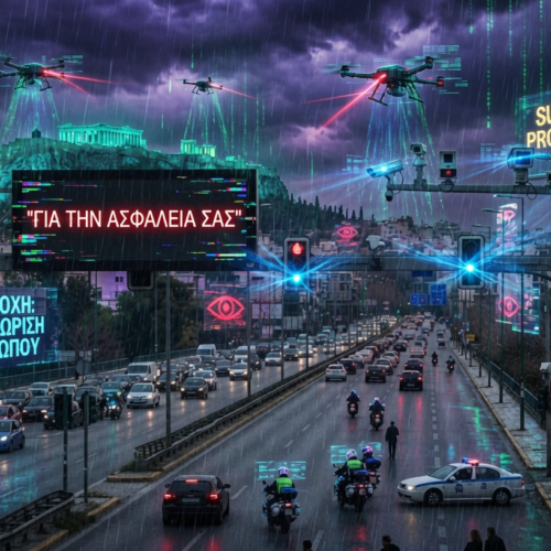 «Traffic Commander»: Η Αθήνα γίνεται ψηφιακή φυλακή – Αστυνομικά drones, ΑΙ και κάμερες στους δρόμους! Όλα «για το καλό σου»…