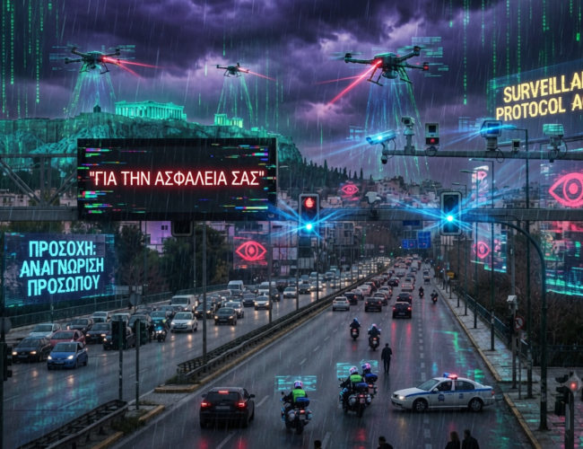 «Traffic Commander»: Η Αθήνα γίνεται ψηφιακή φυλακή – Αστυνομικά drones, ΑΙ και κάμερες στους δρόμους! Όλα «για το καλό σου»…