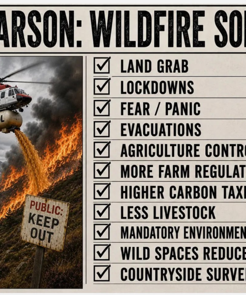 Burn Back Better: «Δασικές Πυρκαγιές» που πυροδοτούνται σκόπιμα για να δικαιολογήσουν την αρπαγή γης από τον ΟΗΕ και τον έλεγχο του πληθυσμού παγκοσμίως…