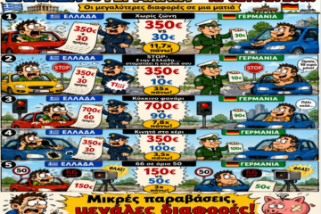 Ελλάδα – Γερμανία: Όταν ο ΚΟΚ μετατρέπεται σε φορολογικό τιμωρό. Γιατί ένας Έλληνας οδηγός μπορεί να πληρώσει πολλαπλάσια για την ίδια παράβαση από έναν Γερμανό…