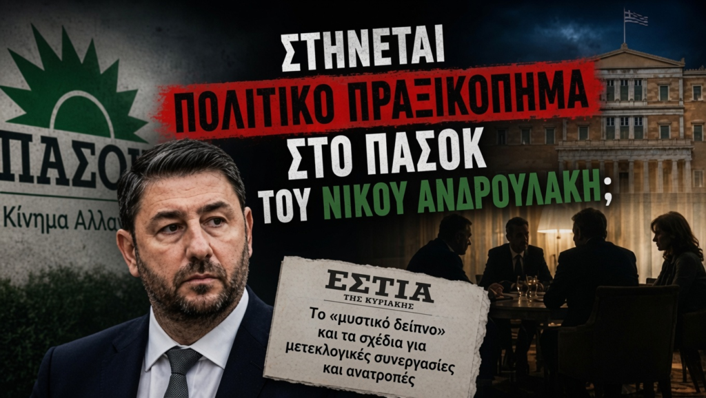 Στήνεται «πολιτικό πραξικόπημα» στο ΠΑΣΟΚ του Νίκου Ανδρουλάκη; Στόχος η αλλαγή ηγεσίας για μετεκλογική συνεργασία με τη ΝΔ του Μητσοτάκη...