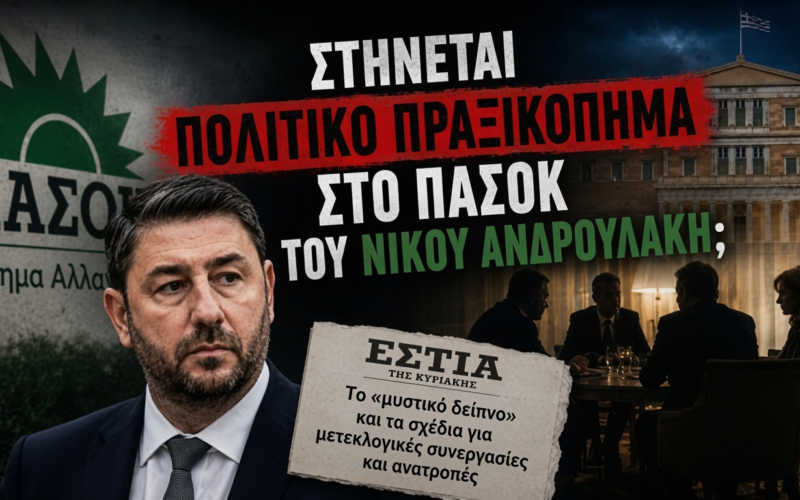 Στήνεται «πολιτικό πραξικόπημα» στο ΠΑΣΟΚ του Νίκου Ανδρουλάκη; Στόχος η αλλαγή ηγεσίας για μετεκλογική συνεργασία με τη ΝΔ του Μητσοτάκη…