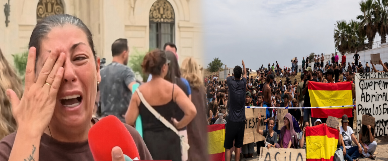 Η κόλαση στη Θέουτα της Ισπανίας από τους λαθρομετανάστες συνεχίζεται μέχρι σήμερα: Μητέρες κλαίνε στους δρόμους καταγγέλλοντας ότι το κράτος τους άφησε αβοήθητους, γυναίκες αναγκάζονται να φύγουν από την περιοχή λόγω καθημερινών βιασμών, ενώ παιδικές χαρές και παραλίες είναι γεμάτες με περιττώματα και καταυλισμούς. Η εισβολή συνεχίζεται…