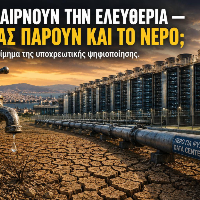 Μας παίρνουν την ελευθερία. Θα μας πάρουν και το νερό;