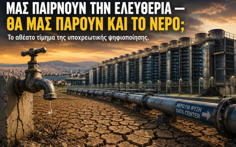 Μας παίρνουν την ελευθερία. Θα μας πάρουν και το νερό;