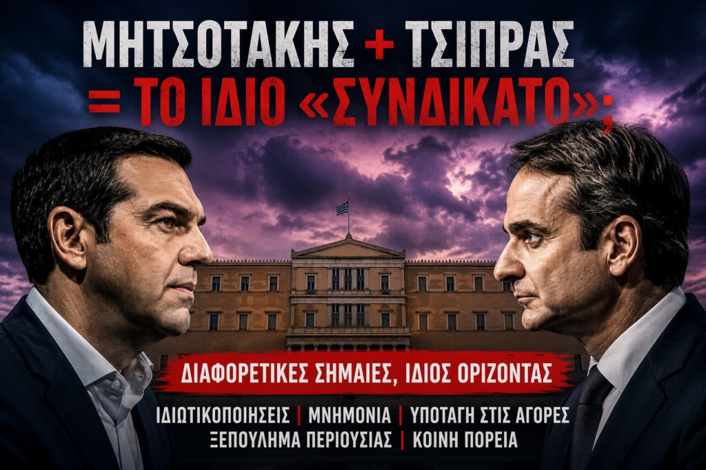 Μητσοτάκης vs Τσίπρας; Νέα Αριστερά και Νέα Δεξιά εναντίον της Ελλάδας!