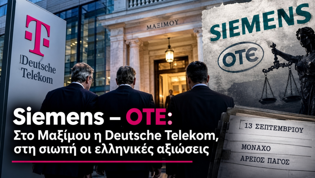 Siemens – ΟΤΕ: Στο Μαξίμου η Deutsche Telekom, στη σιωπή οι ελληνικές αξιώσεις;