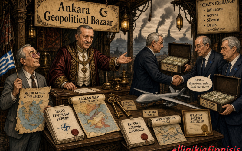 Το γεωπολιτικό «παζάρι» της Άγκυρας και η Ελληνική αυταπάτη: Γιατί η Δύση ανέχεται τον Ερντογάν…