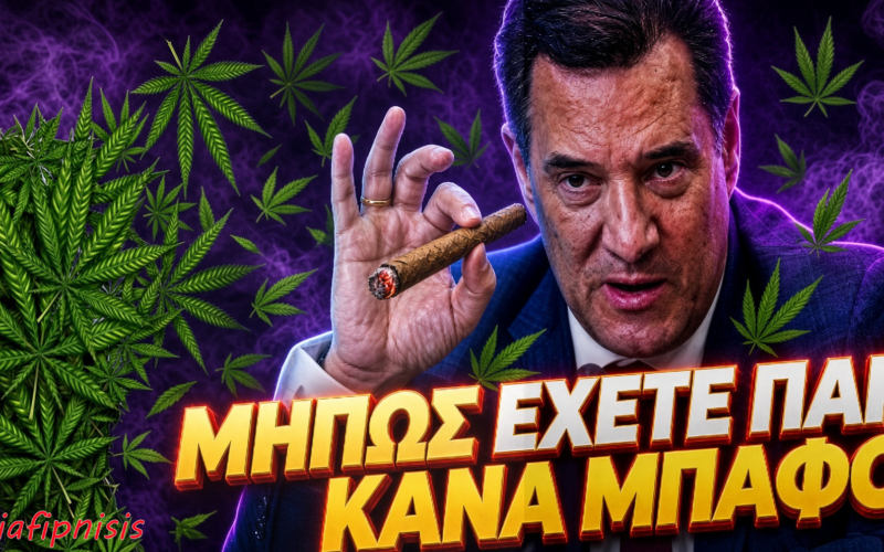 Κάνναβη: Εκτοξεύεται η χρήση από ανήλικους όσο ο Άδωνις κάνει αστειάκια σε ζωντανή μετάδοση για…«μπάφους»!