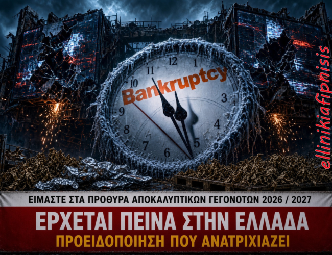 Είμαστε στα πρόθυρα αποκαλυπτικών γεγονότων – Η σχεδιασμένη παγκόσμια πτώχευση προ των πυλών…