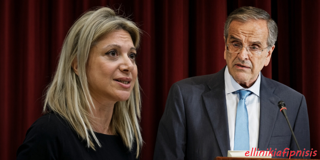 Καρυστιανού κατά Σαμαρά για Λιβύη: «Αν είχες διευθετήσει την ΑΟΖ και επεκτείνει τα χωρικά ύδατα στα 12 ν.μ όταν ήσουν Πρωθυπουργός δεν θα είχε επιτραπεί η επικύρωση του παράνομου τουρκολιβυκού μνημονίου σήμερα»...
