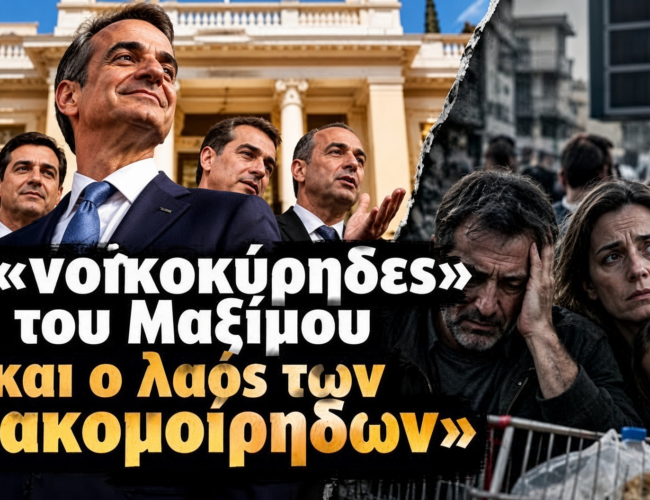 Οι «νοικοκύρηδες» του Μαξίμου και ο λαός των «κακομοίρηδων»…