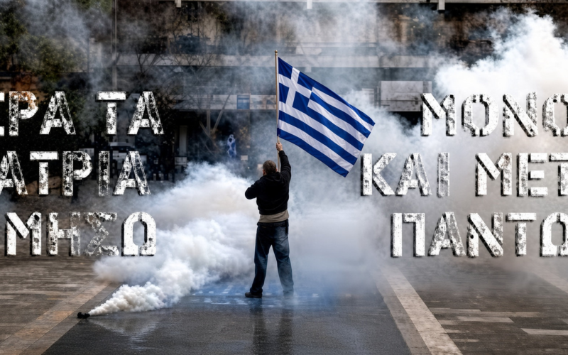 Η ελευθερία της ιερής Ελλάδος μας πάνω από τις κοινοβουλευτικές έδρες της νεοταξικής υποκρισίας…