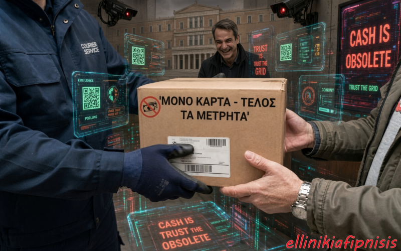 Η κυβέρνηση Μητσοτάκη μας κάνει και επίσημα δούλους των τραπεζών – Καταργούν την αντικαταβολή με μετρητά, πολλαπλασιάζοντας τους κινδύνους υποκλοπής στοιχείων μέσω hacking…